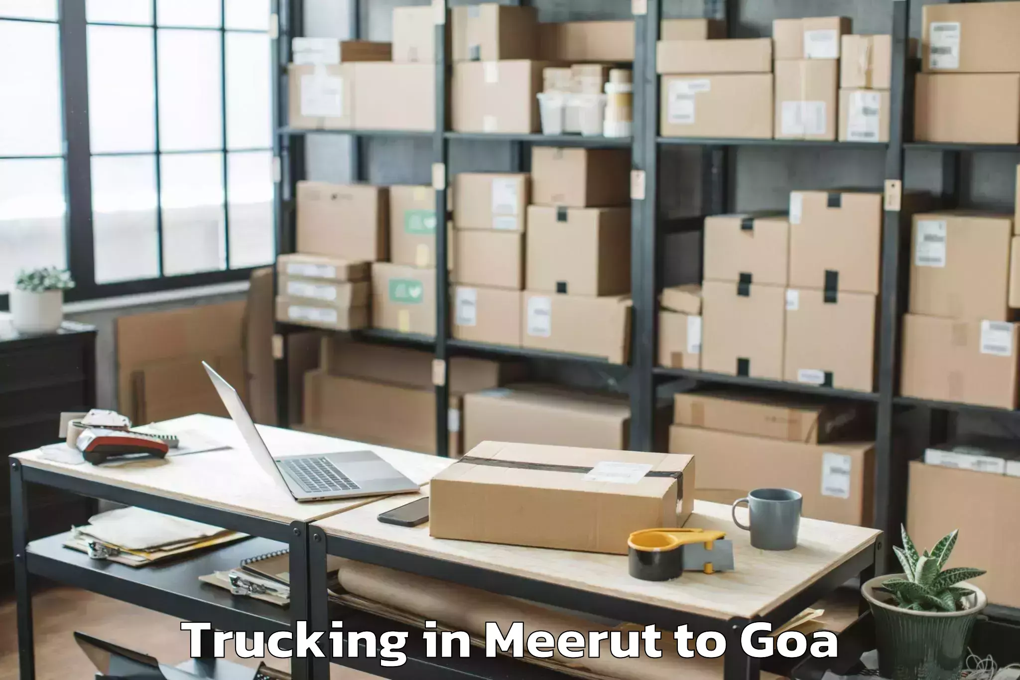 Affordable Meerut to Canacona Trucking